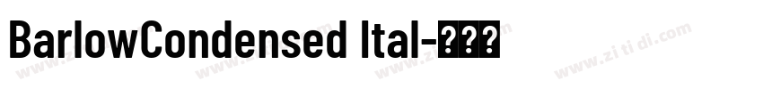 BarlowCondensed Ital字体转换